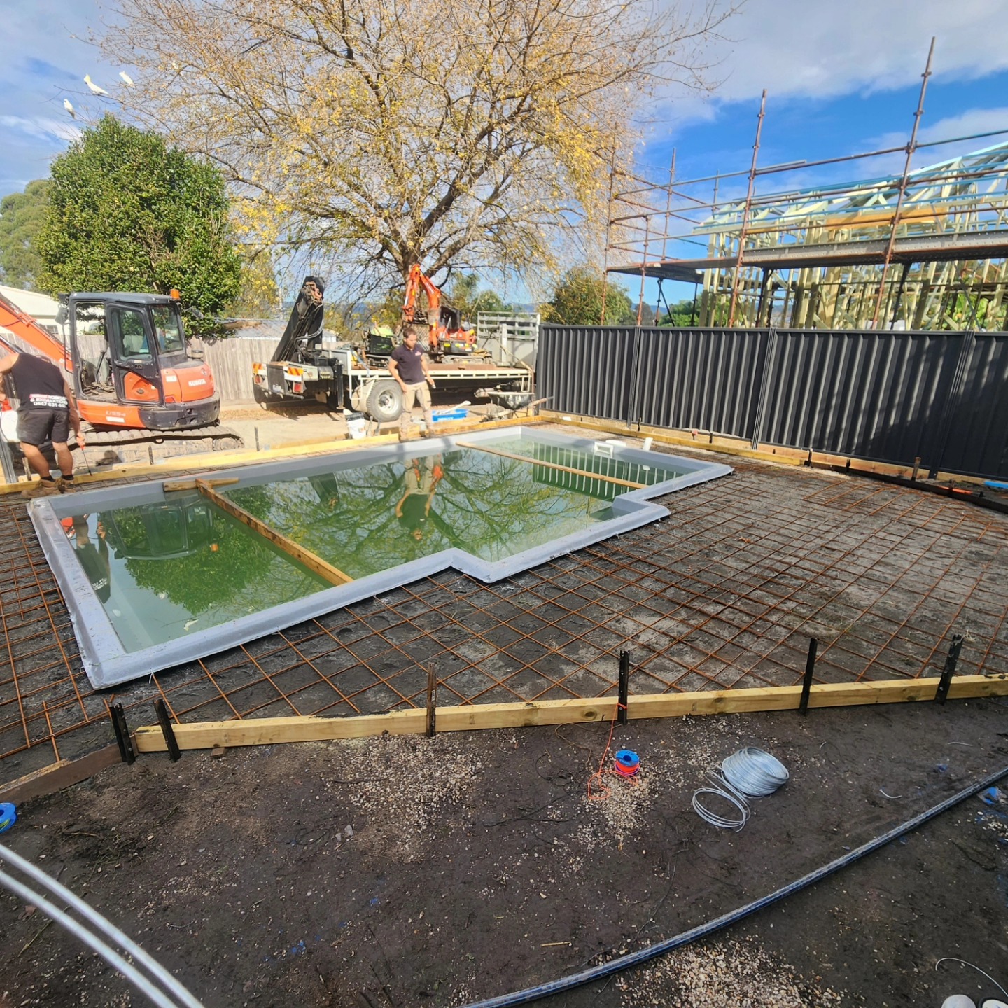 Pool excavation work